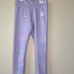 Converse All Star Leggings, Purple, Girls